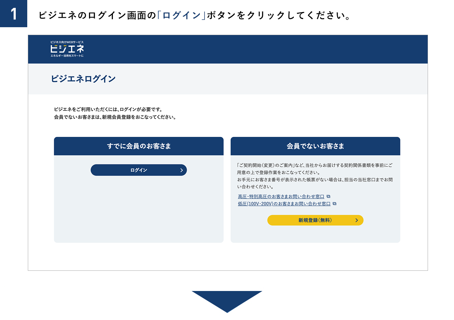 ビジエネの新規登録時に料金照会できる契約数が3件となっていますが